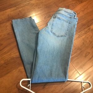 GAP real straight mid rise jeans